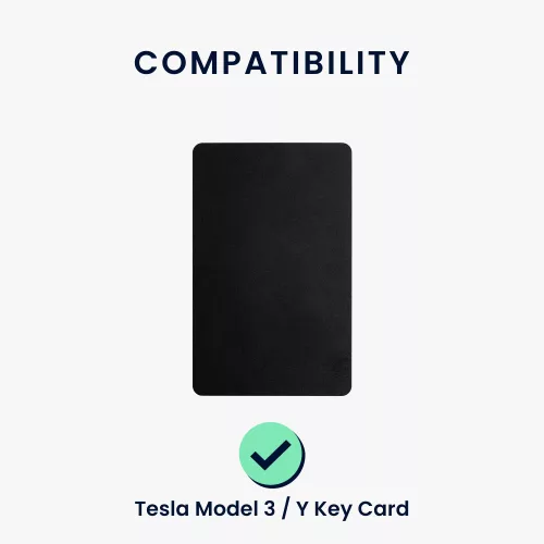 Obudowa kluczyka do samochodu Tesla Model 3/Model Y, Kwmobile, Czarny/Złoty, Silikon, 58600.01