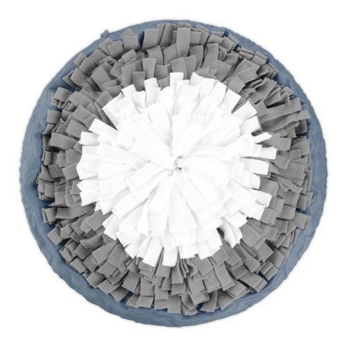 Covoras de adulmecat Navaris pentru caini, rotund, lavabil, gri/albastru, 55129.22