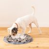 Covoras de adulmecat Navaris pentru caini, rotund, lavabil, gri/albastru, 55129.22