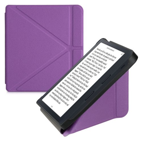 Etui do Kobo Libra 2, Kwmobile, Fioletowe, Ekoskóra, 56576.38