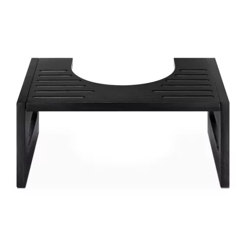 Inaltator pentru toaleta Navaris, pozitie ghemuit, antiderapant, 43.5x28x18.3 cm, negru, bambus