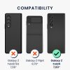Etui Kwmobile do Samsunga Galaxy Z Fold 4, Eko skóra, Czarny, 58680.01