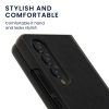 Etui Kwmobile do Samsunga Galaxy Z Fold 4, Eko skóra, Czarny, 58680.01