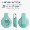 Klips ochronny do Apple AirTag, Kwmobile, zielony, silikon, 55732.71