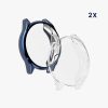 Zestaw 2 etui do Huami Amazfit GTS 3/Amazfit GTR 3 Pro, Kwmobile, przezroczysty/niebieski, silikon, 58719.02