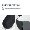 Etui na nauszniki Ambie Sound AM-TW01, Kwmobile, czarne, silikonowe, 58710.01