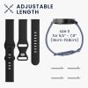 Zestaw 2 pasków do zegarka Samsung Galaxy Watch 4 (40 mm)/Galaxy Watch 4 (44 mm)/Galaxy Watch 4 Classic (42 mm), Kwmobile, Czarny/Niebieski, Silikon, 58740.01