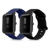 Zestaw 2 pasków do Huami Amazfit Bip S/Amazfit Bip S Lite, Kwmobile, czarny/niebieski, silikon, 58717.01