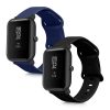 Zestaw 2 pasków do Huami Amazfit Bip S/Amazfit Bip S Lite, Kwmobile, czarny/niebieski, silikon, 58717.01