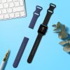 Zestaw 2 pasków do Huami Amazfit Bip S/Amazfit Bip S Lite, Kwmobile, czarny/niebieski, silikon, 58717.01