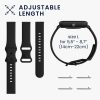 Zestaw 2 pasków do Huami Amazfit Bip S/Amazfit Bip S Lite, Kwmobile, czarny/niebieski, silikon, 58717.01