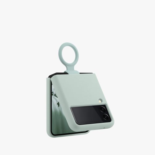 Etui kwmobile do Samsung Galaxy Z Flip 3, Silikon, Zielony, 58783.200