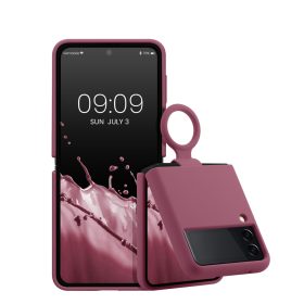   Etui kwmobile do Samsunga Galaxy Z Flip 3, silikonowe, różowe, 58783.167