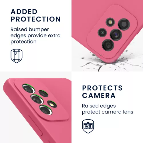 Etui Kwmobile do Samsunga Galaxy A53 5G, Silikon, Różowy, 57835.238