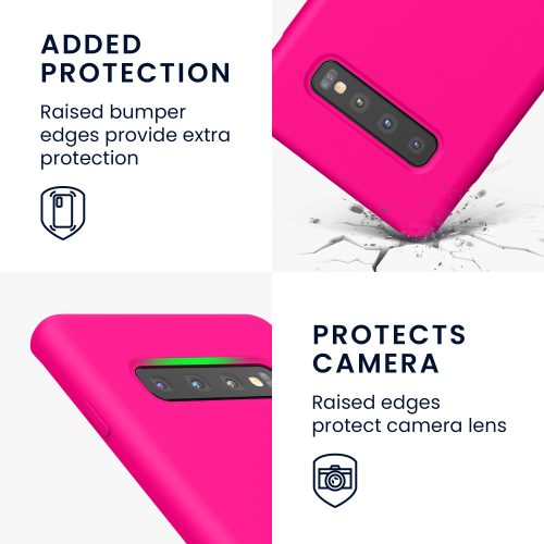 Etui Kwmobile do Samsunga Galaxy S10 Plus, Silikon, Różowy, 49028.77