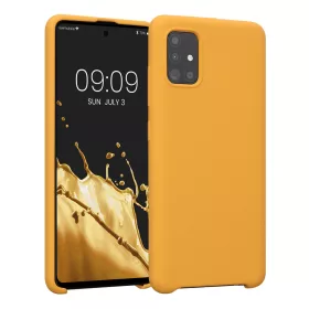   Etui Kwmobile do Samsunga Galaxy A51, Silikon, Pomarańczowy, 51197.191