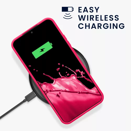 Etui Kwmobile do Samsunga Galaxy S22 Plus, Silikon, Różowy, 56761.77