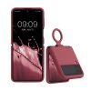 Etui Kwmobile do Samsung Galaxy Z Flip4, Ciemny róż, Silikon, 58786.167