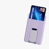 Magnetyczne etui na karty kompatybilne z Apple iPhone 14 Series/iPhone 13 Series/iPhone 12 Series, Kwmobile, Fioletowy, Plastik, 58791.139