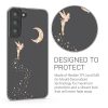 Etui Kwmobile do Samsunga Galaxy S22 Plus, silikonowe, przezroczyste/złote, 58795.01