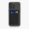 Magnetyczne etui na karty kompatybilne z Apple iPhone 14 Series/iPhone 13 Series/iPhone 12 Series, Kwmobile, Czarny, Plastik, 58790.01