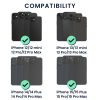 Magnetyczne etui na karty kompatybilne z Apple iPhone 14 Series/iPhone 13 Series/iPhone 12 Series, Kwmobile, Czarny, Plastik, 58790.01