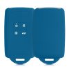 Etui na kluczyk samochodowy do Renault 4 przyciski - Smart Key, Kwmobile, Niebieski, Silikon, 48035.228