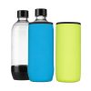 Zestaw 2 pokrowców Cooler Jacket na butelki SodaStream, Kwmobile, niebiesko-żółty, neopren, 58833.02