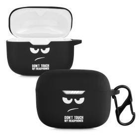   Etui na słuchawki JBL 230NC TWS, Kwmobile, Czarno-biały, Silikon, 58870.01