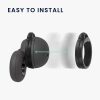 Zestaw 5 wymiennych końcówek do słuchawek Sony Linkbuds WF-L900, Kwmobile, Czarny, Silikon, 58866.01