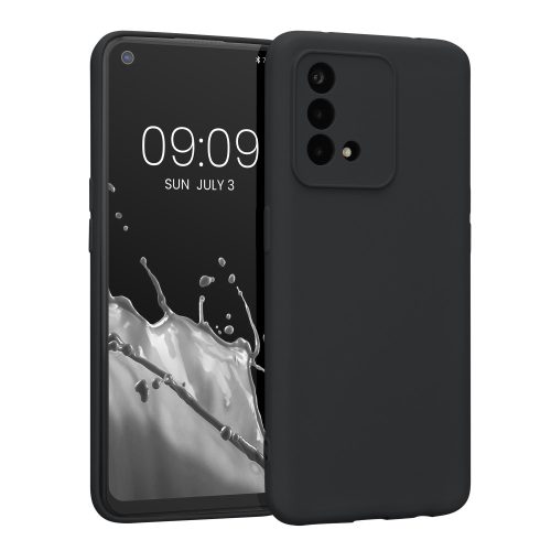 Etui Kwmobile do OPPO A74, silikon, czarny, 58907.47