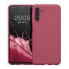 Etui Kwmobile do Samsung Galaxy A04s, Ciemny róż, Silikon, 58921.167