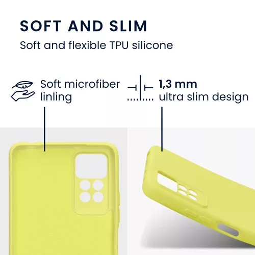 Etui Kwmobile do Xiaomi Redmi Note 11 Pro/Redmi Note 11 Pro 5G, krzem, żółty, 57919.165