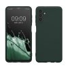 Etui Kwmobile do Samsung Galaxy A04s, Ciemnozielone, Silikonowe, 58921.169