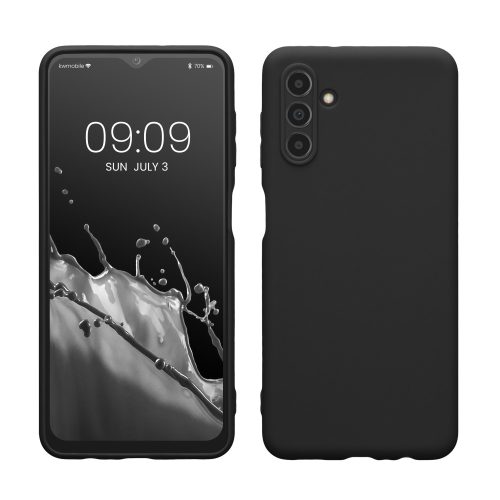 Etui kwmobile do Samsunga Galaxy A04s, Silikon, Czarny, 58921.01