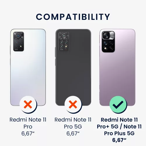 Etui Kwmobile do Xiaomi Redmi Note 11 Pro Plus 5G, silikon, różowy, 58097.77