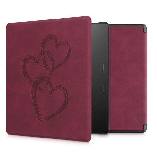 Etui do Amazon Kindle Oasis 10, Kwmobile, Czerwone, Ekoskóra, 56972.09
