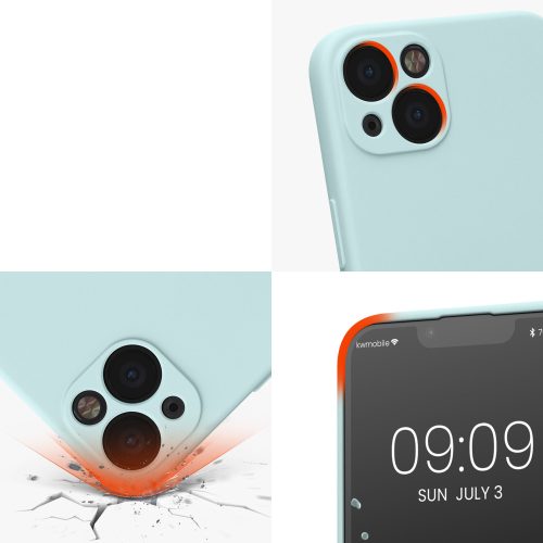 Etui Kwmobile do Apple iPhone 13, silikonowe, zielone, 58954.200
