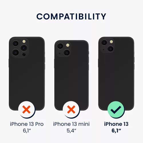 Etui Kwmobile do Apple iPhone 13, silikonowe, niebieskie, 58954.116