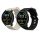Zestaw 2 pasków do zegarka Xiaomi Mi/Mi Watch Color Sport, Kwmobile, czarny/szary, silikon, 58466.02