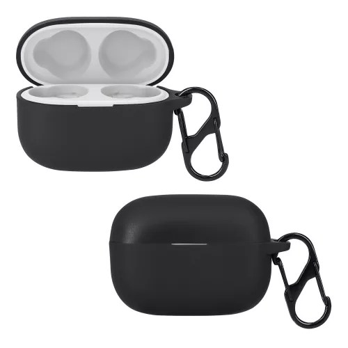 Etui na słuchawki Sony LinkBuds S, Kwmobile, Czarne, Silikon, 59038.01