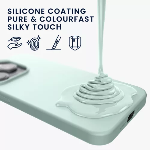 Etui Kwmobile do Apple iPhone 14 Plus, silikonowe, zielone, 59080.200