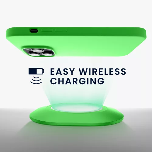 Etui Kwmobile do Apple iPhone 14 Pro, silikonowe, zielone, 59073.159