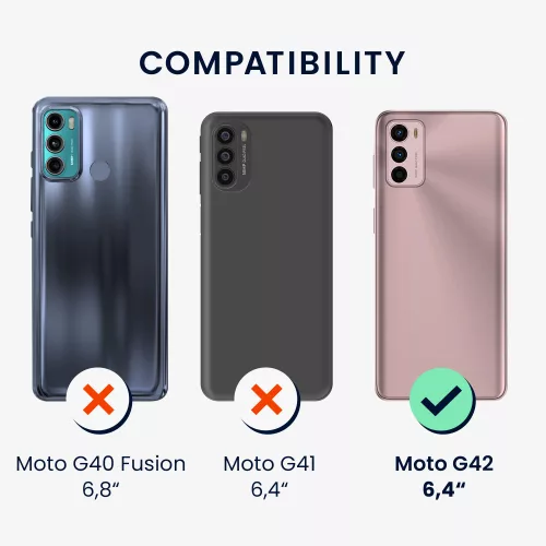 Etui Kwmobile do Motoroli Moto G42, silikonowe, zielone, 59182.78