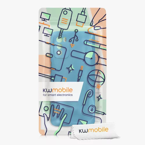 Etui Kwmobile do Motoroli Moto G42, silikonowe, niebieskie, 59185.224