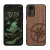 Etui Kwmobile do Xiaomi Redmi Note 12S, brązowe, drewno/silikon, 60692.01