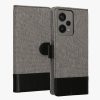 Etui Kwmobile do Xiaomi Redmi Note 12 Pro 5G, szare/czarne, tekstylne/silikonowe, 60736.22