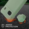 Zderzak kwmobile do Google Pixel 6a, silikon, zielony, 58567.172
