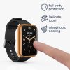 Zestaw 2 etui Kwmobile do Xiaomi Mi Band 7 Pro, silikon, czarny/złoty, 59605.04