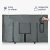 Osłona telewizora Kwmobile 55", szara, tekstylna, 55238.22